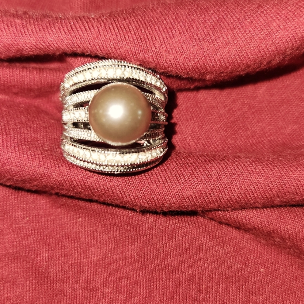 Nataliya V Collister NVC pearled silver ring